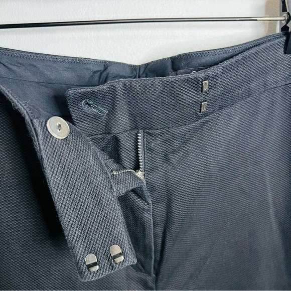 COS Black Knit Textured Cotton-Blend Straight Leg Trousers 40 - Picture 3 of 8